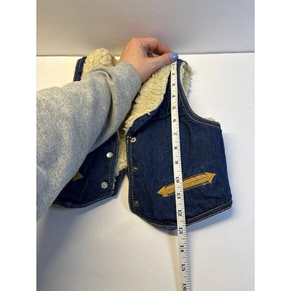 Vintage kids clothes, DiJon Apparel Denim & Sherpa‎ Jean Vest - Picture 5 of 6